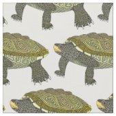 Terrapin (blanc) - Tissu en coton peigné (Fermer)