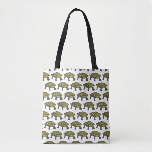 Terrapin (pattern white) - Tote Bag (Voorkant)