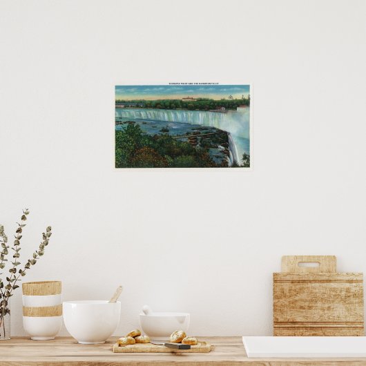 Terrapin Point Uitzicht van Canadese Herfsten Poster (Keuken)