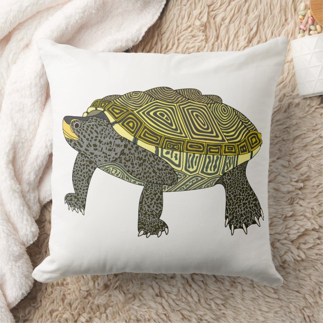 Terrapin (white) - Pillow Kussen (Deken)