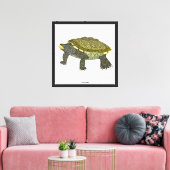 Terrapin (wit) - Canvasprint Canvas Afdruk (Insitu (Woonkamer))