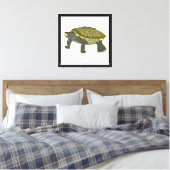 Terrapin (wit) - Canvasprint Canvas Afdruk (Insitu (Slaapkamer))