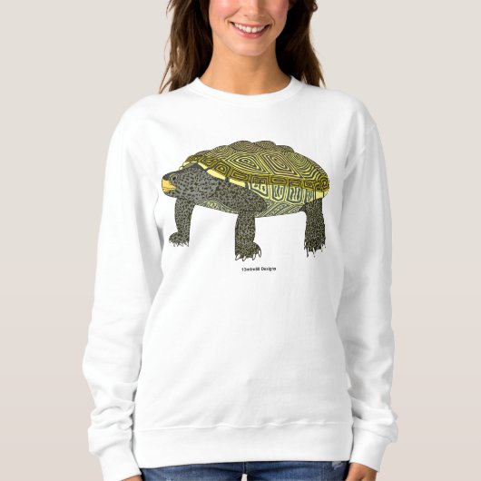 Terrapin (wit) - Dames sweatshirt (Voorkant)