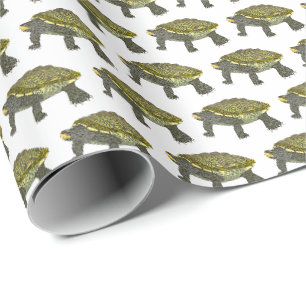 Terrapin (wit) - Inpakpapier