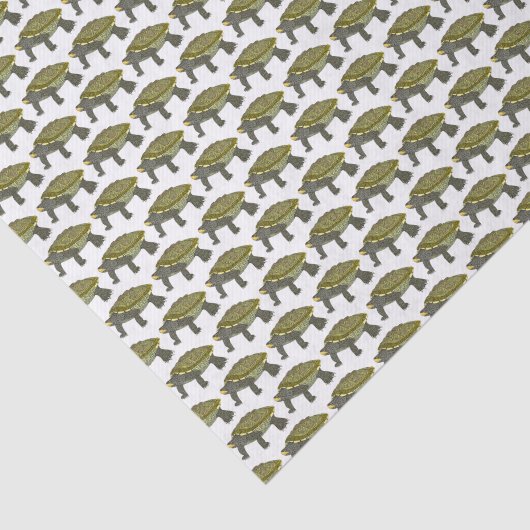 Terrapin (wit) - Tissuepapier (Detail)