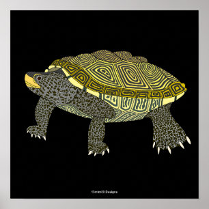 Terrapin (zwart) - Poster Print