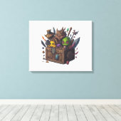 Terraria Merch Pack Canvas Afdruk (Insitu (Houten vloer))