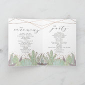 Terrarium Cactus & Succulenten Huwelijksceremonie Programma (Binnen)