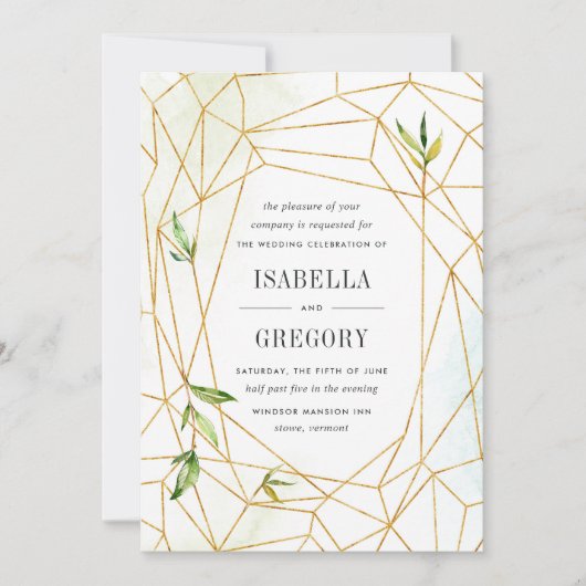 Terrarium Faire-part de mariage (Devant)