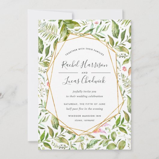 Terrarium Faire-part de mariage (Devant)