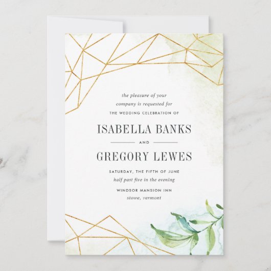 Terrarium Faire-part de mariage (Devant)