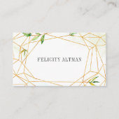 Terrarium Geometric Botanical Visitekaartje (Voorkant)