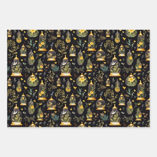 Terrariums en papier de découpage Jeu de 3 (Devant 3)