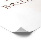 Terrarotta bloem boho herfst bruiloft feestelijke poster (Hoek)