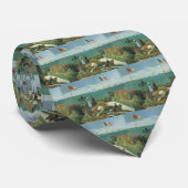 Terras aan de zee door Claude Monet Stropdas (Opgerold)