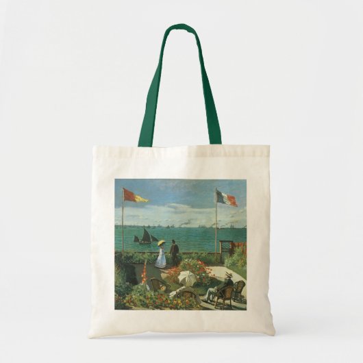 Terras aan de zijkant van Claude Monet Tote Bag (Voorkant)