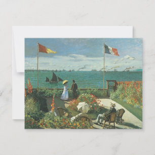 Terras bij de zee door Claude Monet