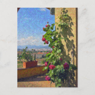 Terras bij het Briefkaart Villa Poggio SanFelice