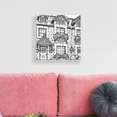 Terras Huis #11 Canvas Afdruk (Insitu (Woonkamer))