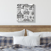 Terras Huis #11 Canvas Afdruk (Insitu (Slaapkamer))