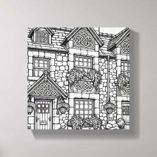 Terras Huis #11 Canvas Afdruk (Voorkant)