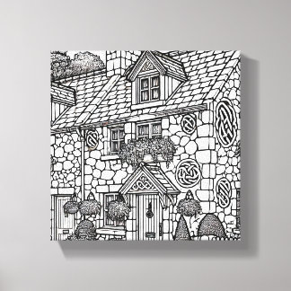 Terras Huis #12 Canvas Afdruk