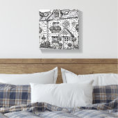 Terras Huis #20 Canvas Afdruk (Insitu (Slaapkamer))