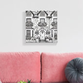 Terras Huis #21 Canvas Afdruk (Insitu (Woonkamer))