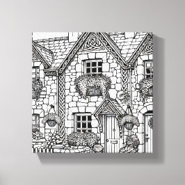 Terras Huis #27 Canvas Afdruk