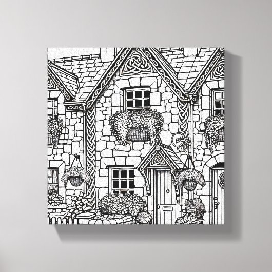 Terras Huis #27 Canvas Afdruk (Voorkant)