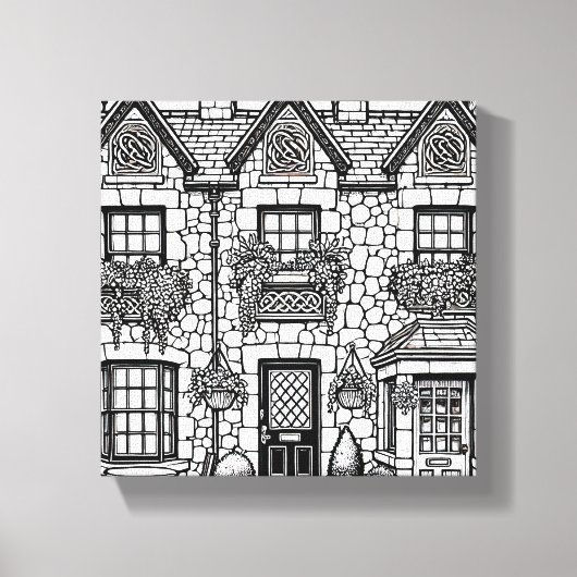 Terras Huis #28 Canvas Afdruk (Voorkant)