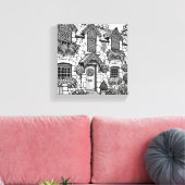 Terras Huis #29 Canvas Afdruk (Insitu (Woonkamer))