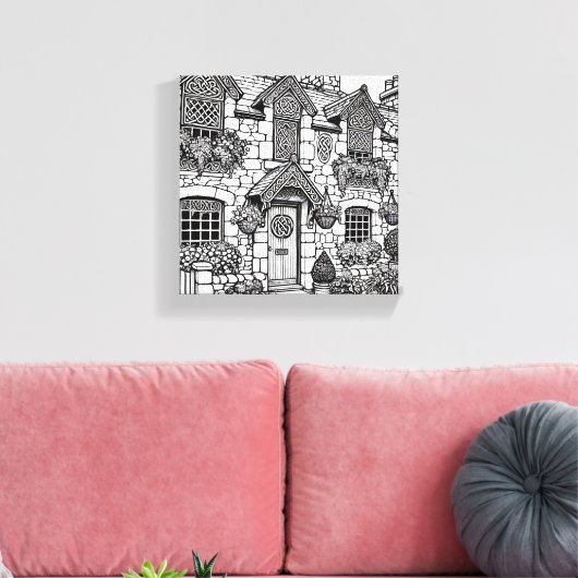 Terras Huis #29 Canvas Afdruk (Insitu (Woonkamer))