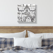 Terras Huis #30 Canvas Afdruk (Insitu (Slaapkamer))