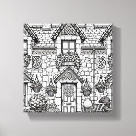 Terras Huis #33 Canvas Afdruk