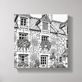 Terras Huis #34 Canvas Afdruk