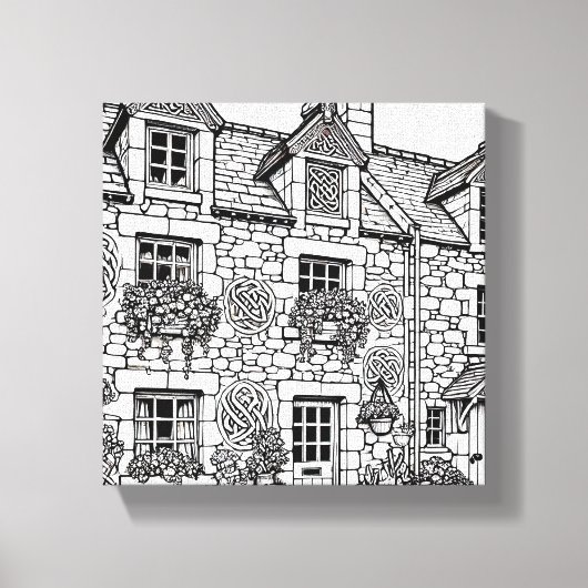 Terras Huis #34 Canvas Afdruk (Voorkant)