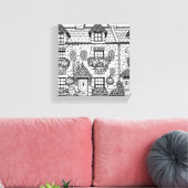 Terras Huis #37 Canvas Afdruk (Insitu (Woonkamer))