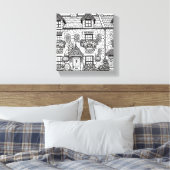 Terras Huis #37 Canvas Afdruk (Insitu (Slaapkamer))