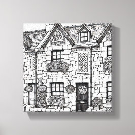 Terras Huis #38 Canvas Afdruk