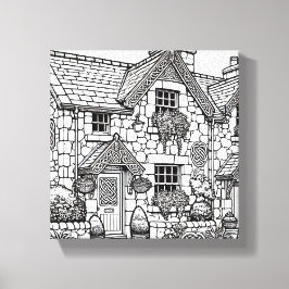 Terras Huis #39 Canvas Afdruk