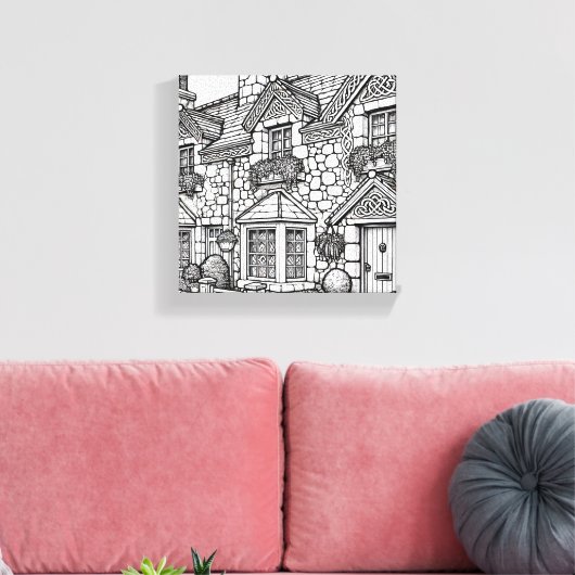 Terras Huis #41 Canvas Afdruk (Insitu (Woonkamer))