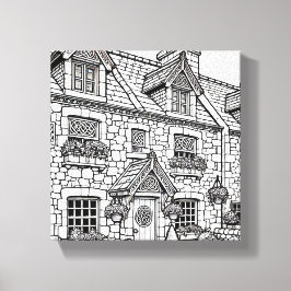 Terras Huis #42 Canvas Afdruk