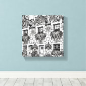 Terras Huis #47 Canvas Afdruk (Insitu (Houten vloer))