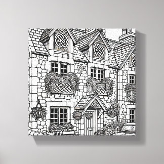 Terras Huis #48 Canvas Afdruk