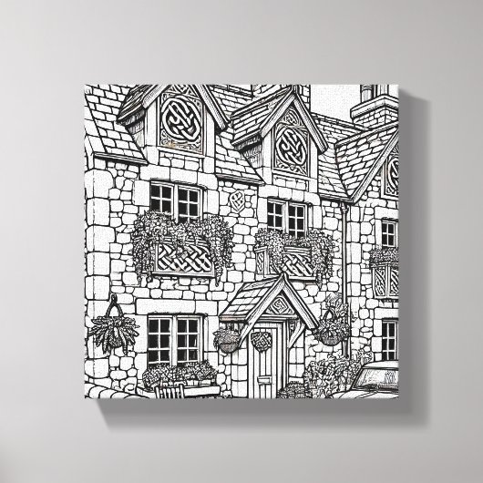 Terras Huis #48 Canvas Afdruk (Voorkant)