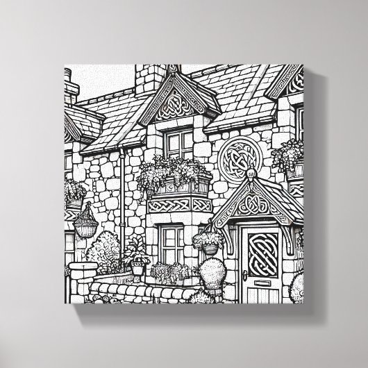 Terras Huis #50 Canvas Afdruk (Voorkant)