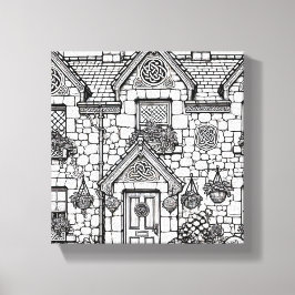 Terras Huis #7 Canvas Afdruk