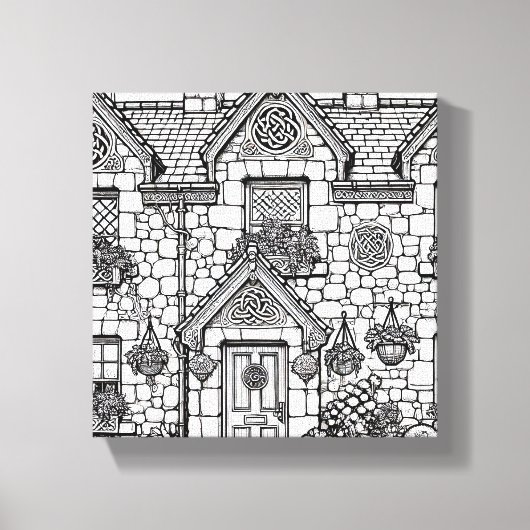 Terras Huis #7 Canvas Afdruk (Voorkant)