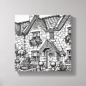 Terras Huis #8 Canvas Afdruk (Voorkant)